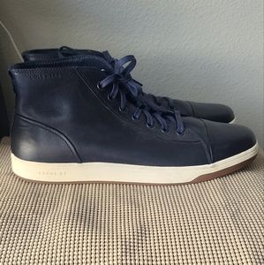 Cole Haan Black Leather High Top Shoes